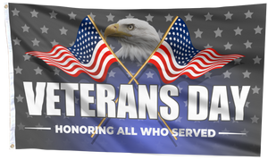 Veterans Day - Honoring All Who Served Flag (RTL)