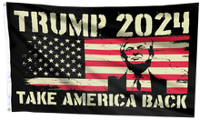 Load image into Gallery viewer, TRUMP 2024 Take America Back Vintage Flag