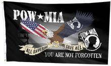 Load image into Gallery viewer, POW MIA Flag (RTL)