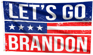 Let's Go Brandon Red, White and Blue Flag