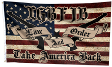 Load image into Gallery viewer, LGBFJB Law and Order - Take America Back 2024 Flag
