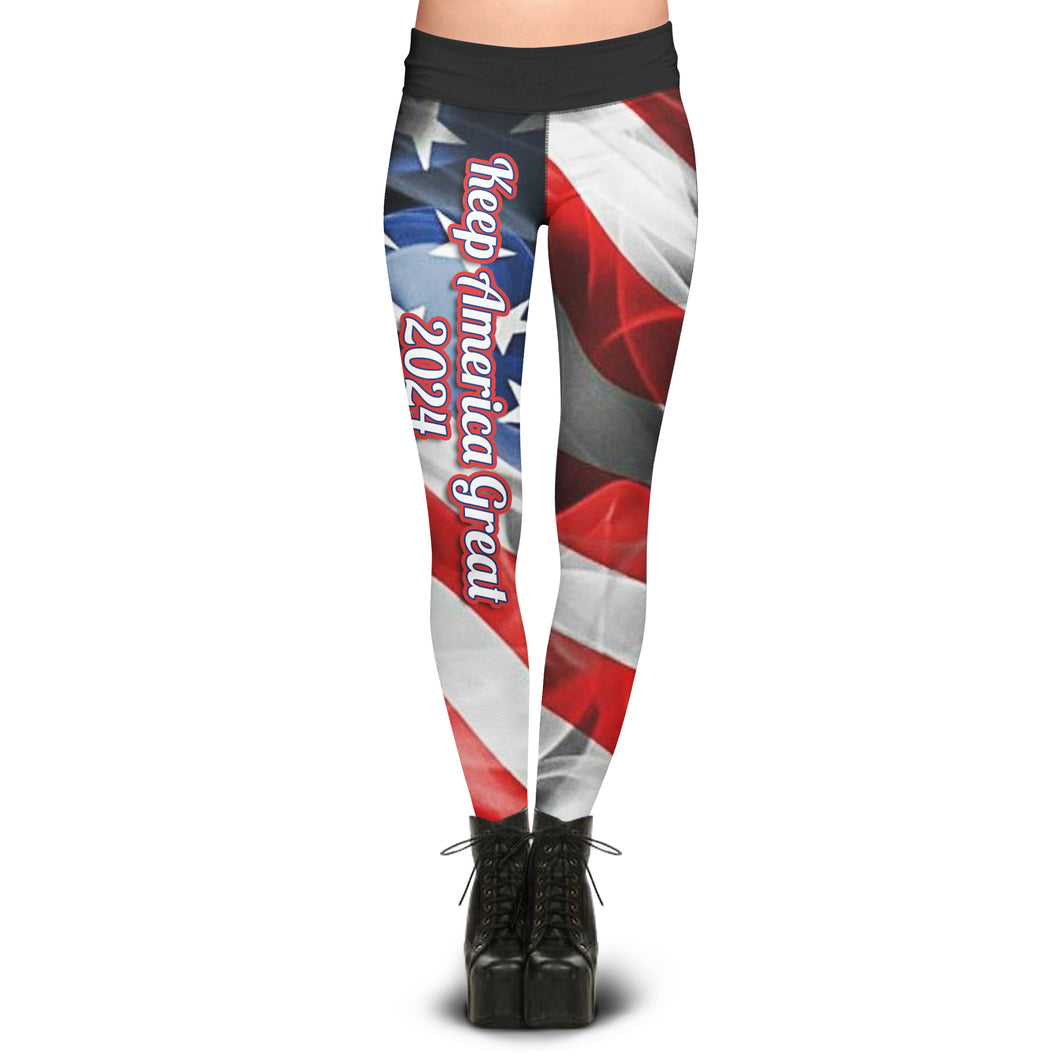 Pre-Release Limited Edition Keep America Great 2024 USA - Sublimation Leggings