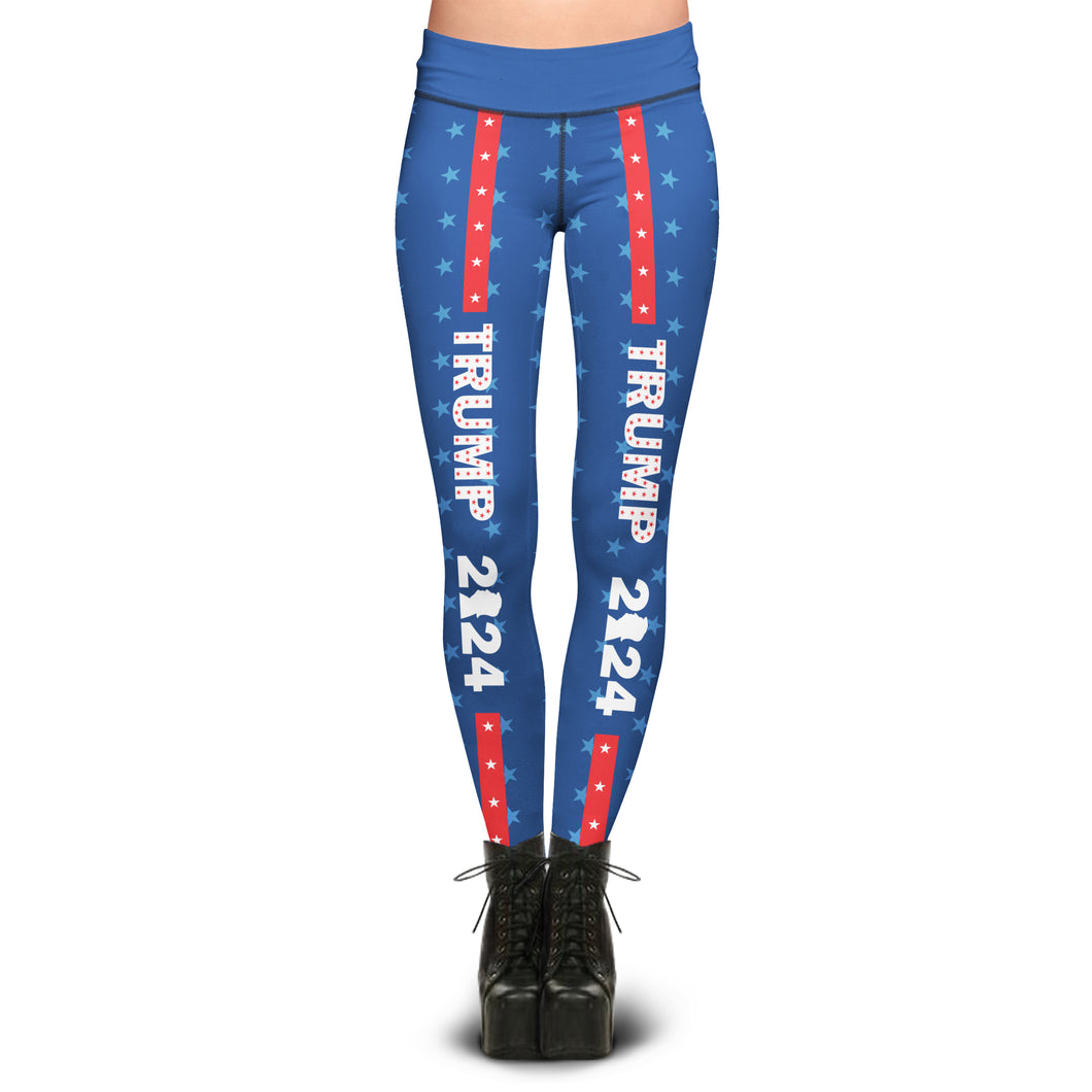 Pre-Release Limited Edition Trump 2024 Stars  - Sublimation Leggings