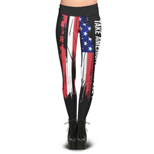 Pre-Release Limited Edition Take America Back 2024 - Sublimation Leggings