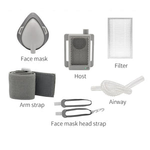 Rechargeable Personal Portable Air Purifier Mask - Air Filtration Mask
