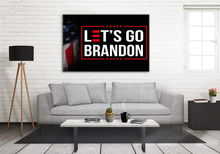 Load image into Gallery viewer, Let&#39;s Go Brandon USA Deluxe Landscape Canvas 1.5in Frame