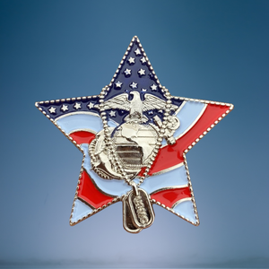 US Marine Corps Veteran Pin (RTL)