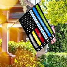 Load image into Gallery viewer, Heroes - First Responders House Flag