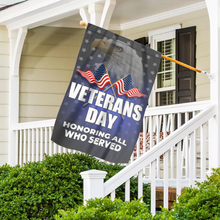 Load image into Gallery viewer, Veterans Day - Honoring All Who Served House Flag (RTL)