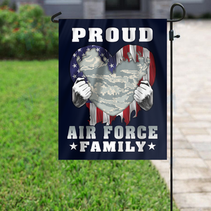 Proud Air Force Family House Flag