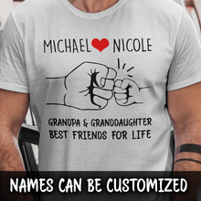 Load image into Gallery viewer, Grandpa and Granddaughter Personalized T-shirt