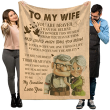 Load image into Gallery viewer, To My Wife - You Are Braver Blanket