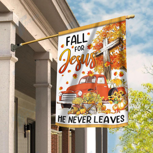 Fall For Jesus House Flag (RTL)