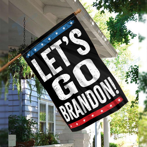 Stars and Stripes - Let's Go Brandon House Flag