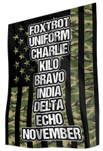 Load image into Gallery viewer, Foxtrot Uniform Charlie Kilo Phonetics House Flag