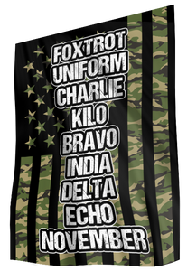 Foxtrot Uniform Charlie Kilo Phonetics House Flag