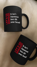 Load image into Gallery viewer, LGB Japanese Tilt 11 oz. Black Mug
