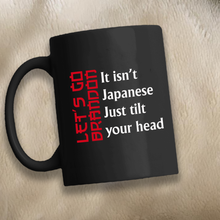 Load image into Gallery viewer, LGB Japanese Tilt 11 oz. Black Mug