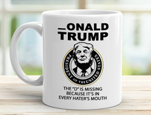 Load image into Gallery viewer, Missing D 11 oz. White Mug