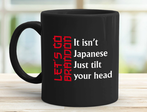 LGB Japanese Tilt 11 oz. Black Mug
