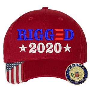 Rigged 2020 Embroidered Hat with 45th Pin