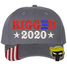 Load image into Gallery viewer, Rigged 2020 Embroidered Hat with Punisher Pin