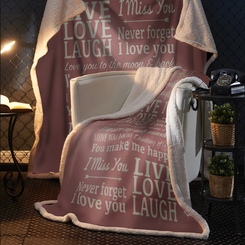 Thinking Of You You Are My Only Sunshine Premium Sherpa - 50x60 Blanket