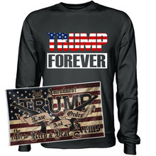 Load image into Gallery viewer, Trump Forever Apparel + 3x5&#39; Trump LNO Flag