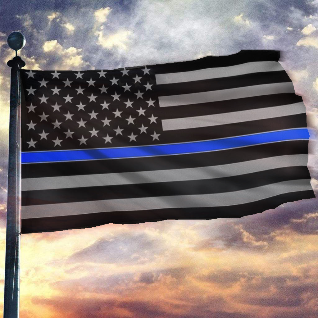 2 FLAGS Thin Blue Line USA Flag From TEXAS 3x5 Ft Support Police Back The Blue 2 FLAGS Thin Blue Line USA Flag From TEXAS 3x5 Ft Support Police Back The Blue
